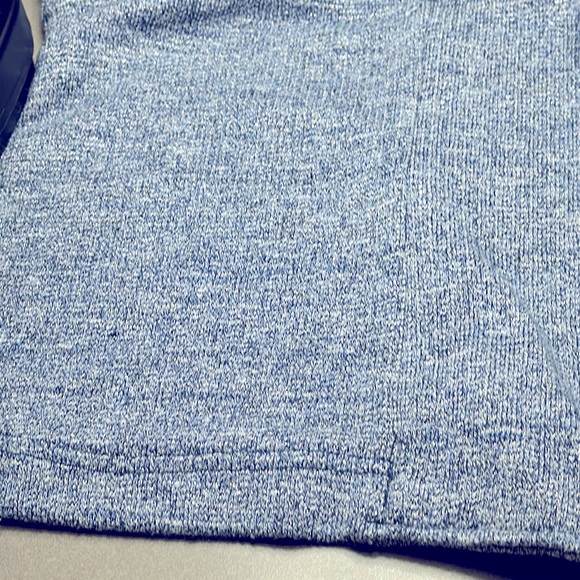 Christopher & Banks Blue Metallic zip jacket XL with drawstring at waist - Picture 7 of 7